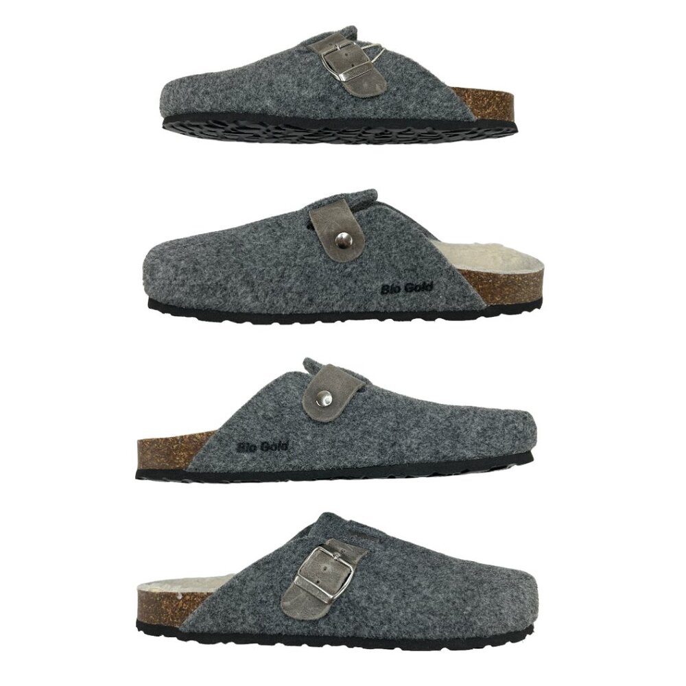 Bio-Gold Felt Slip-On Faux Fur Mules‎ Clogs Slipper Shoes NWT (11) - Picture 5 of 16